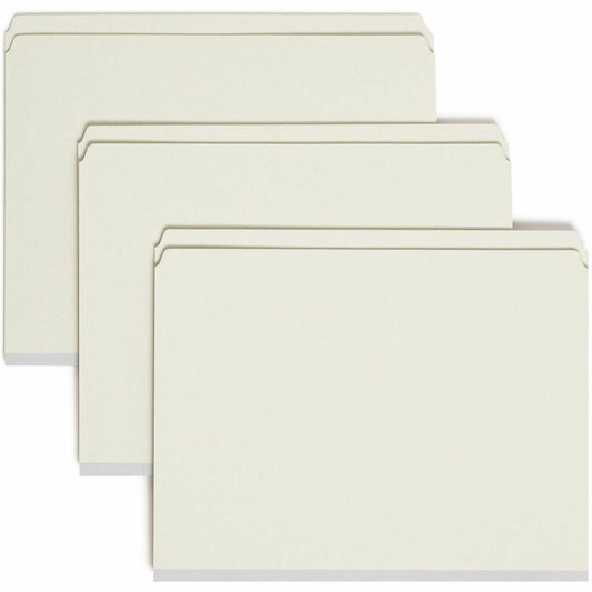 Smead Straight Tab Cut Letter Recycled Fastener Folder