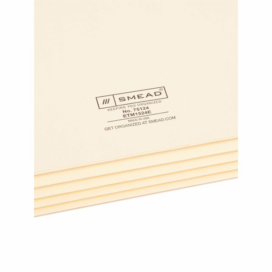 Smead Straight Tab Cut Letter Recycled File Pocket - 75124-NVXC