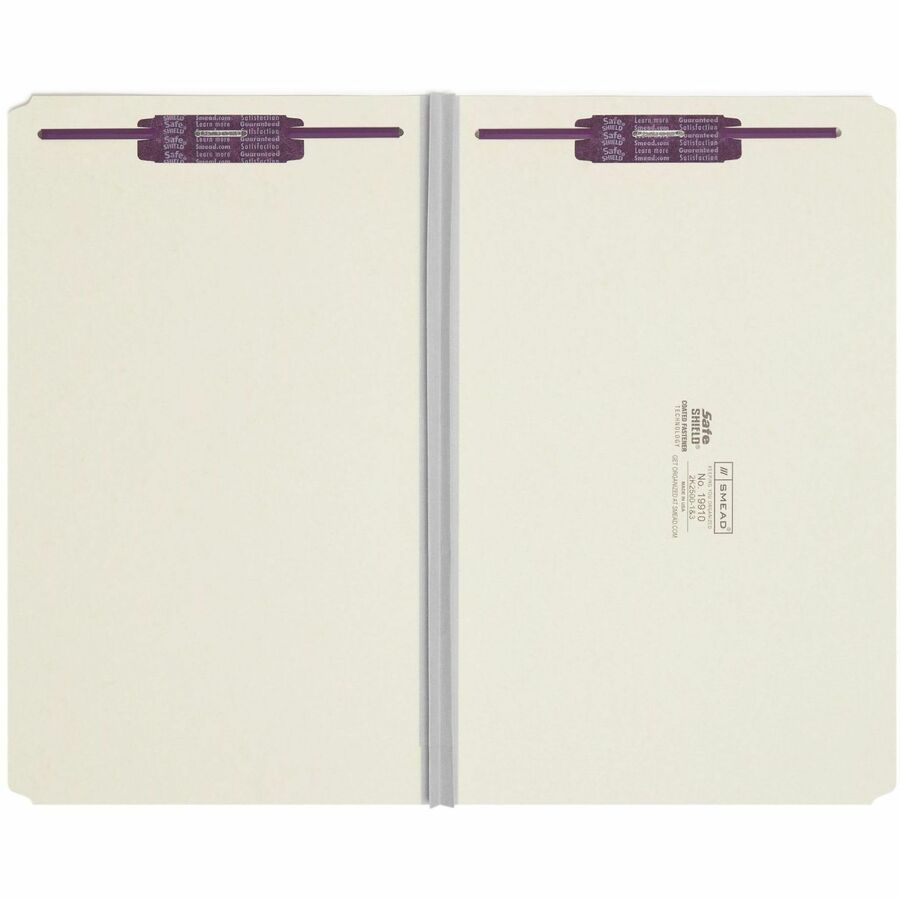 Smead Straight Tab Cut Legal Recycled Fastener Folder - 19910-NVXC
