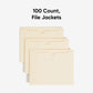 Smead Straight Tab Cut Letter Recycled File Jacket - 75500-NVXC