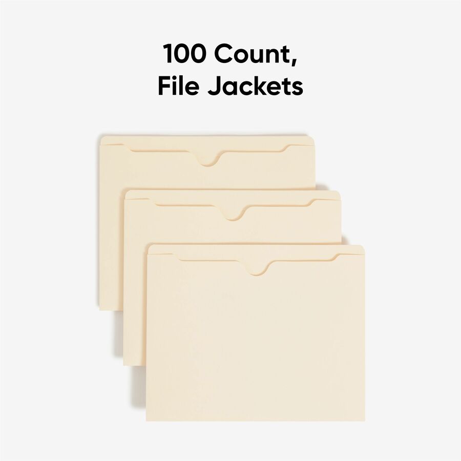 Smead Straight Tab Cut Letter Recycled File Jacket - 75500-NVXC