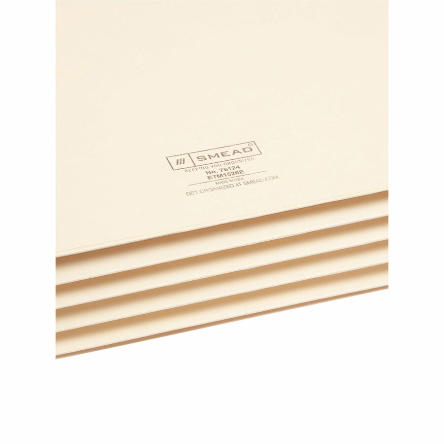 Smead Straight Tab Cut Legal Recycled File Pocket - 76124-NVXC