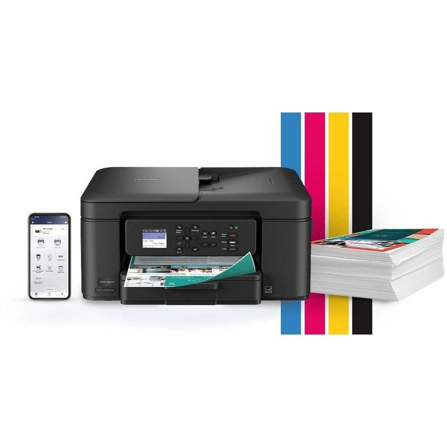 Brother Work Smart MFC-J1360DW Wired & Wireless Inkjet Multifunction Printer - Color - Black - MFCJ1360DW