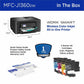 Brother Work Smart MFC-J1360DW Wired & Wireless Inkjet Multifunction Printer - Color - Black - MFCJ1360DW
