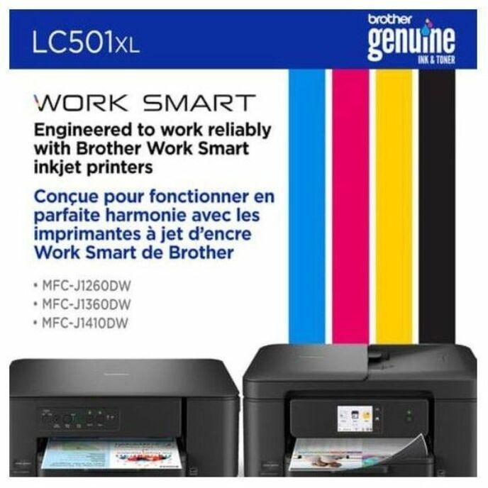 Brother Original High (XL) Yield Inkjet Ink Cartridge - Magenta - 1 Each - LC501XLMS