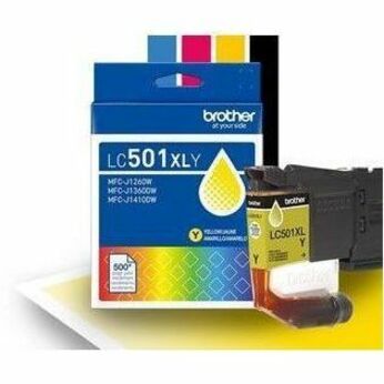 Brother Original High (XL) Yield Inkjet Ink Cartridge - Yellow - 1 Each - LC501XLYS