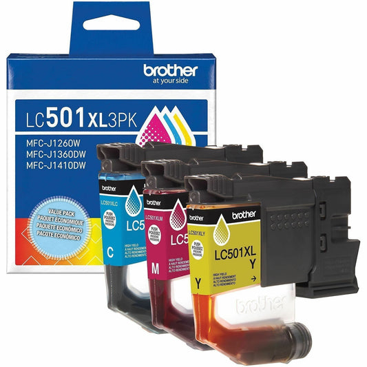 Brother Original High Yield Inkjet Ink Cartridge - Multi-pack - Cyan, Magenta, Yellow - 1 Each