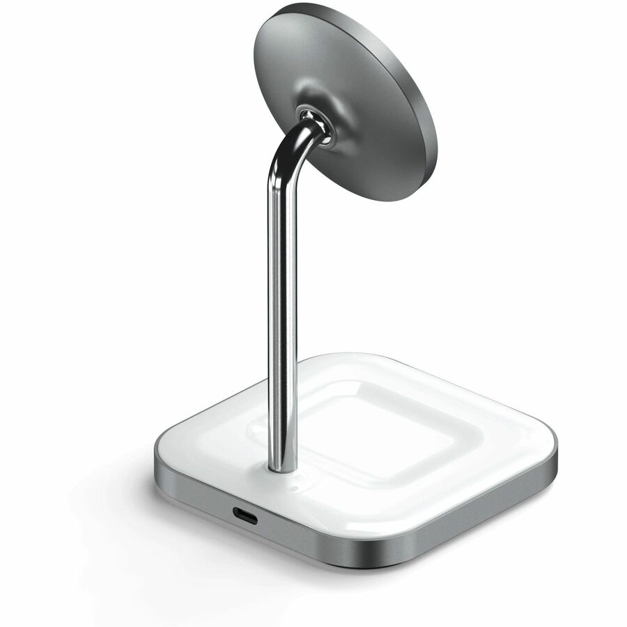 Satechi Aluminum 2-in-1 Magnetic Wireless Charging Stand - ST-WMCS2M