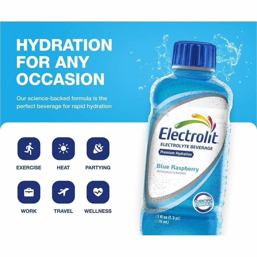 Electrolit Blue Raspberry Electrolyte Beverage - 20037577