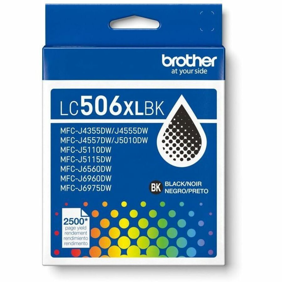 Brother LC506XLBK Original High Yield Inkjet Ink Cartridge - Black - 1 Each - LC506XLBKS