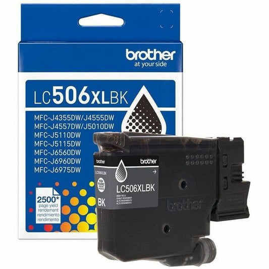 Brother LC506XLBK Original High Yield Inkjet Ink Cartridge - Black - 1 Each