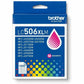 Brother LC506XLM Original High Yield Inkjet Ink Cartridge - Magenta - 1 Each - LC506XLMS