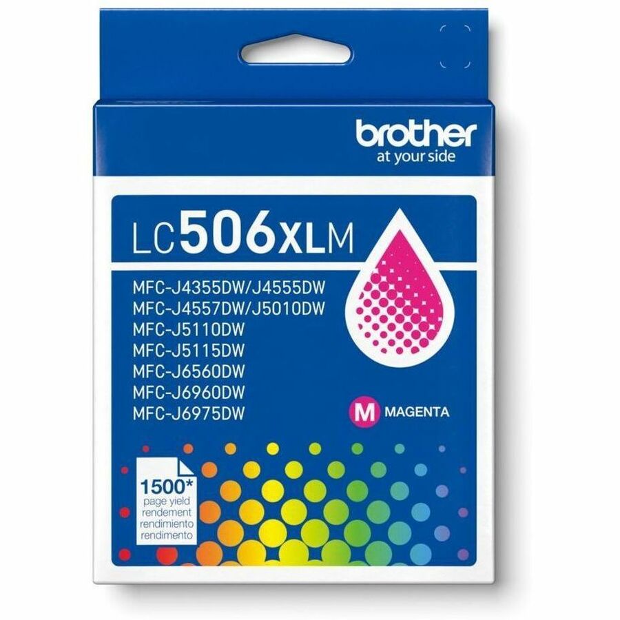 Brother LC506XLM Original High Yield Inkjet Ink Cartridge - Magenta - 1 Each - LC506XLMS
