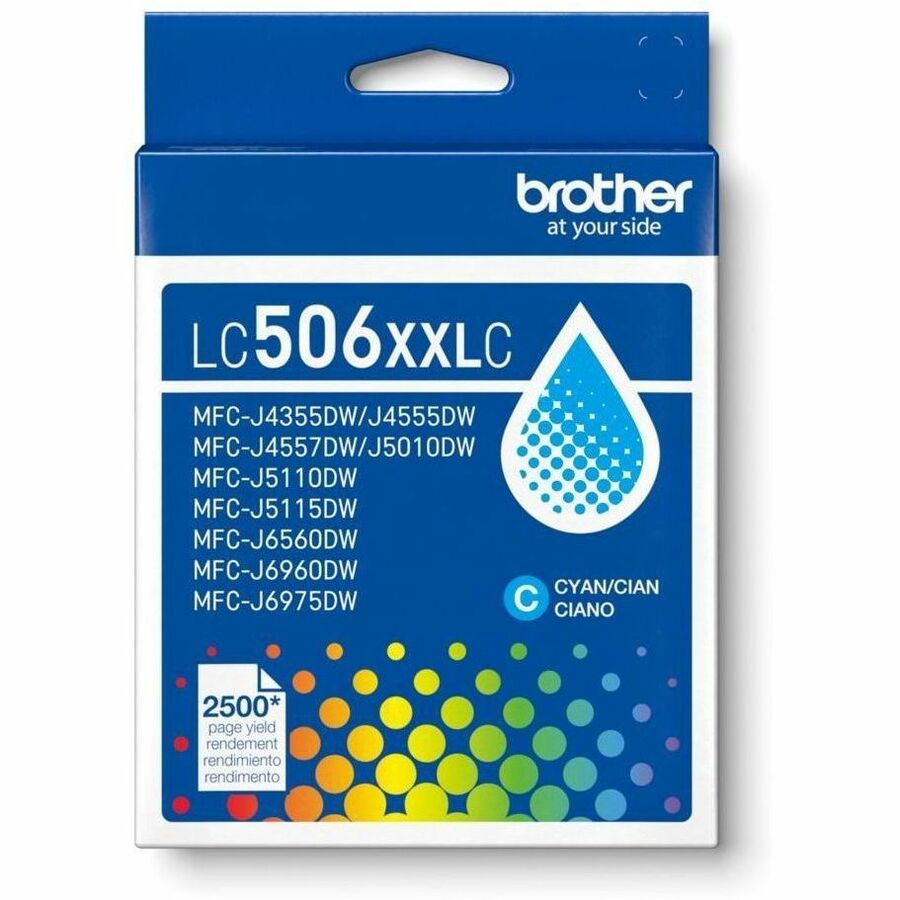Brother LC506XXLC Original Super High Yield Inkjet Ink Cartridge - Cyan - 1 Each - LC506XXLCS