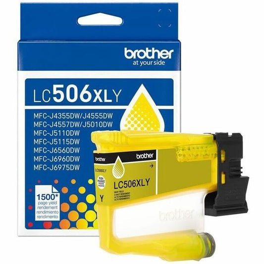 Brother LC506XLY Original High Yield Inkjet Ink Cartridge - Yellow - 1 Each