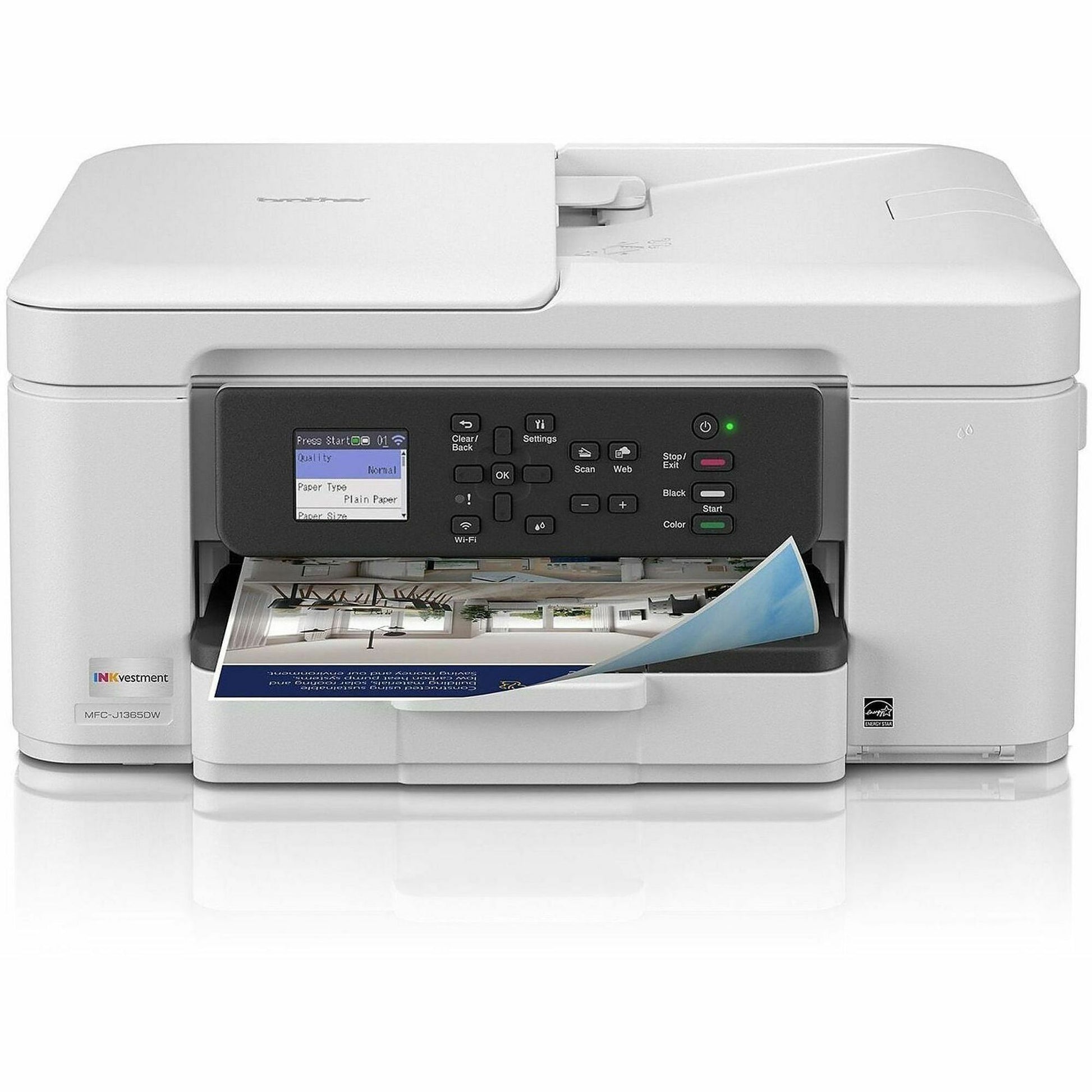 Brother MFCJ1365DW Inkjet Multifunction Printer - Color