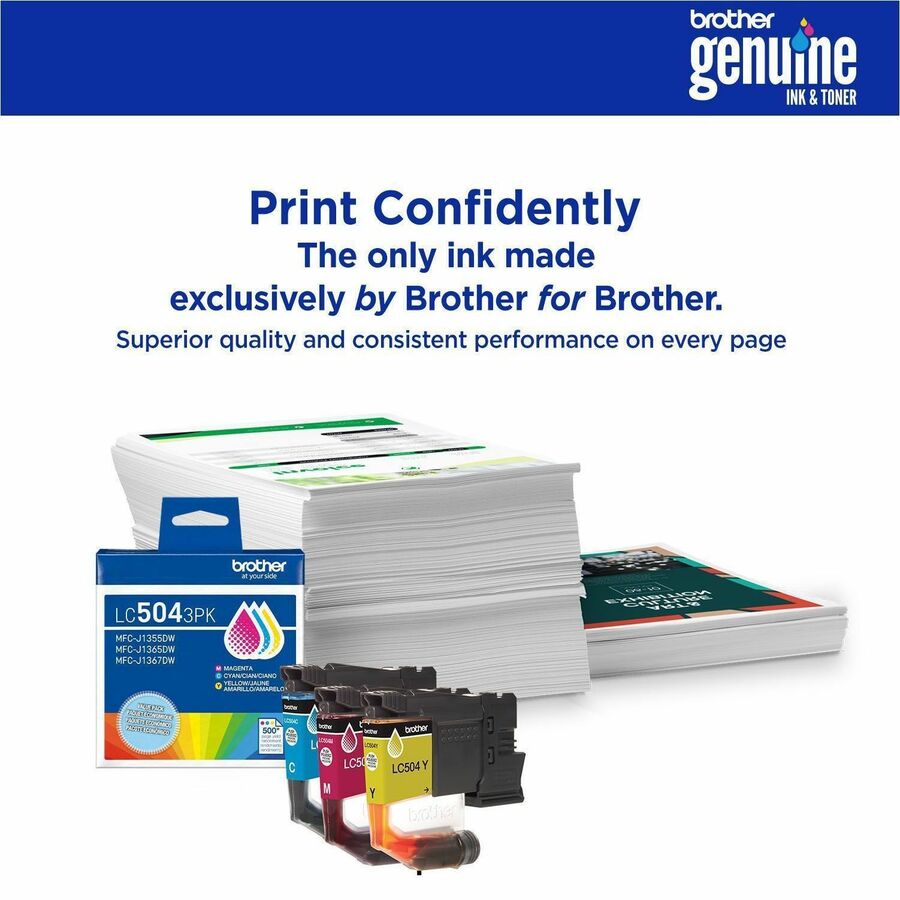 Brother Original Standard Yield Inkjet Ink Cartridge - Black - 1 Each - LC504BKS