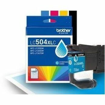 Brother LC504XLC Original High Yield Inkjet Ink Cartridge - Cyan - 1 Each - LC504XLCS