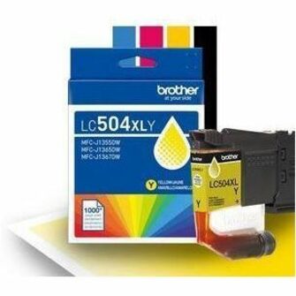Brother LC504XLY Original High Yield Inkjet Ink Cartridge - Single Pack - Yellow - 1 Each - LC504XLYS