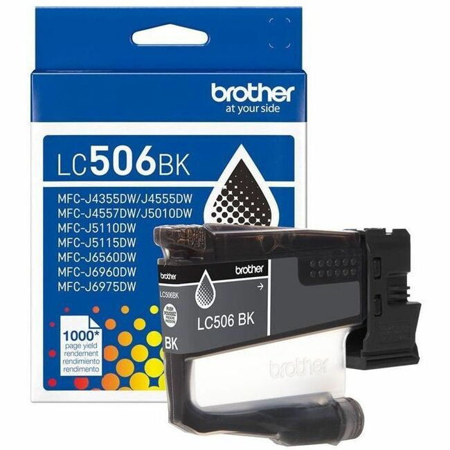 Brother LC506BKS Standard Yield Inkjet Ink Cartridge - Black - 1 Each