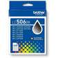 Brother LC506BKS Standard Yield Inkjet Ink Cartridge - Black - 1 Each - LC506BKS