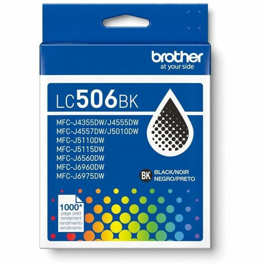 Brother LC506BKS Standard Yield Inkjet Ink Cartridge - Black - 1 Each - LC506BKS