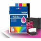 Brother Original High (XL) Yield Inkjet Ink Cartridge - Magenta - 1 Each - LC504XLMS