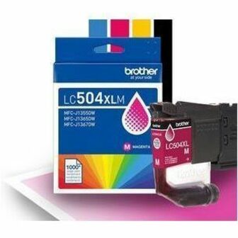 Brother Original High (XL) Yield Inkjet Ink Cartridge - Magenta - 1 Each - LC504XLMS
