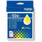 Brother LC506Y Original Standard Yield Inkjet Ink Cartridge - Yellow - 1 Each - LC506YS