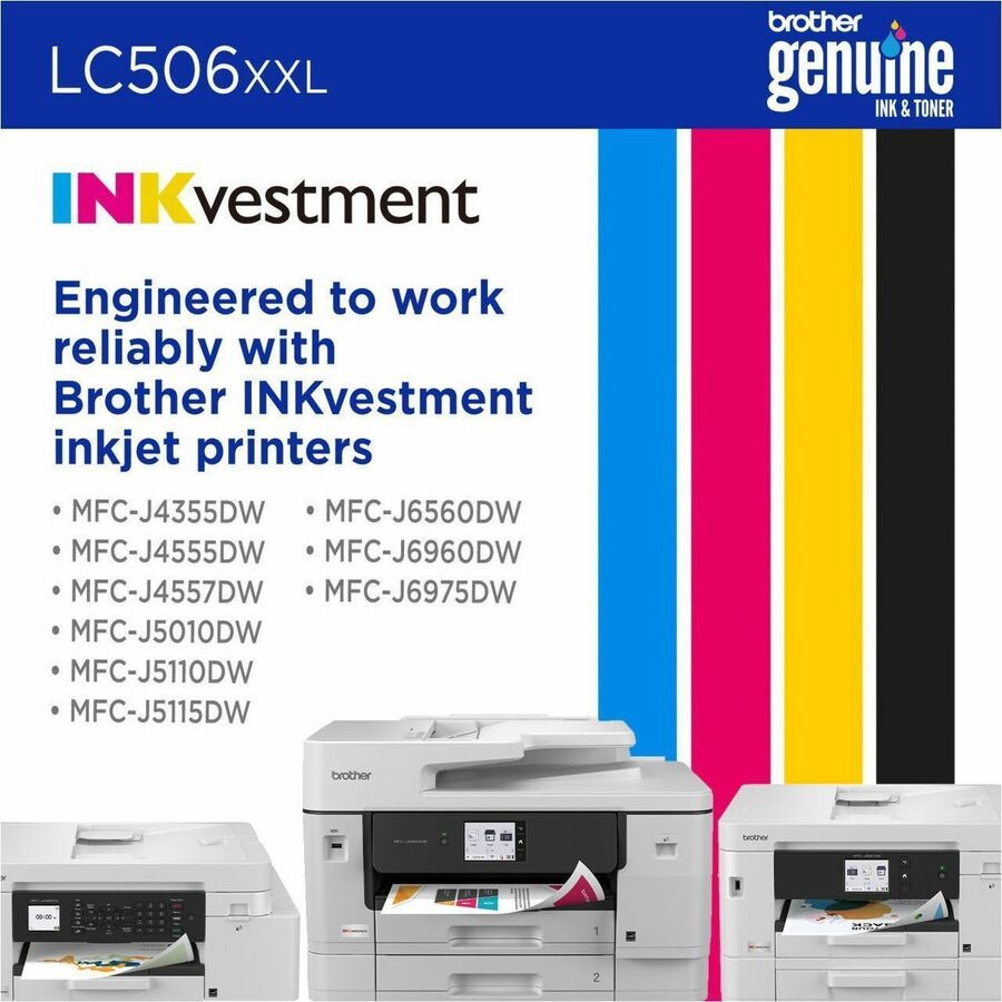 Brother Original Super High (XXL Series) Yield Inkjet Ink Cartridge - Magenta - 1 Each - LC506XXLMS