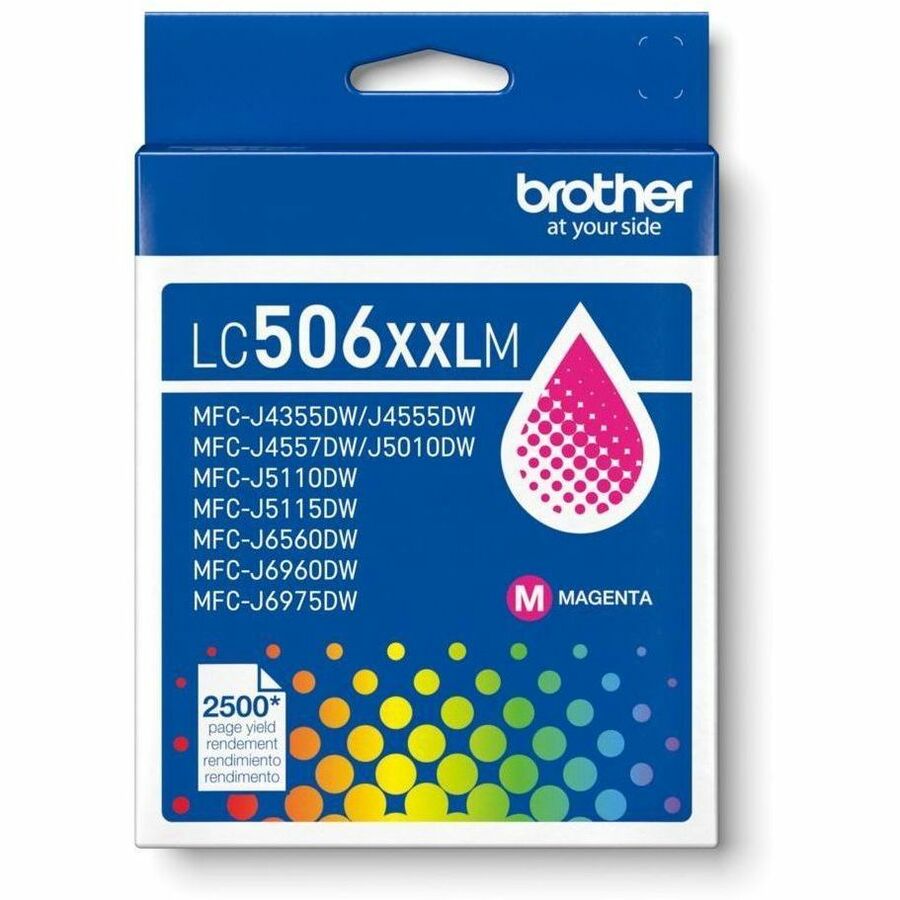 Brother Original Super High (XXL Series) Yield Inkjet Ink Cartridge - Magenta - 1 Each - LC506XXLMS
