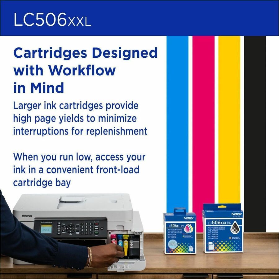 Brother Original Super High (XXL Series) Yield Inkjet Ink Cartridge - Magenta - 1 Each - LC506XXLMS