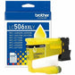 Brother LC506XXLY Original Super High Yield Inkjet Ink Cartridge - Yellow - 1 Each