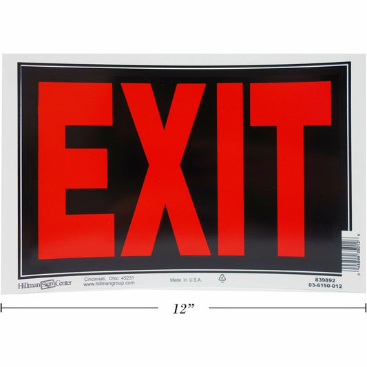 Hillman Exit Sign