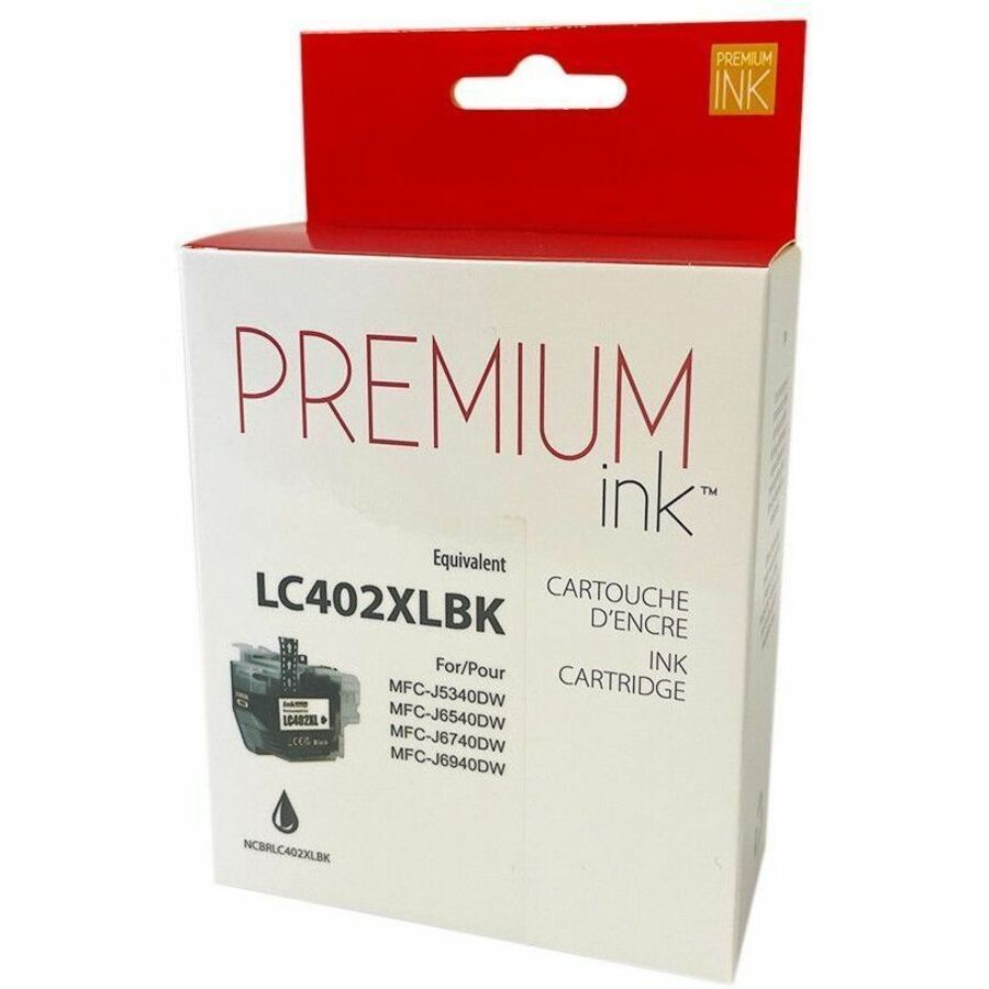 Premium Tone Inkjet Ink Cartridge - Alternative for Brother LC402BKS (LC402XLBKS) - Black - 1 Each