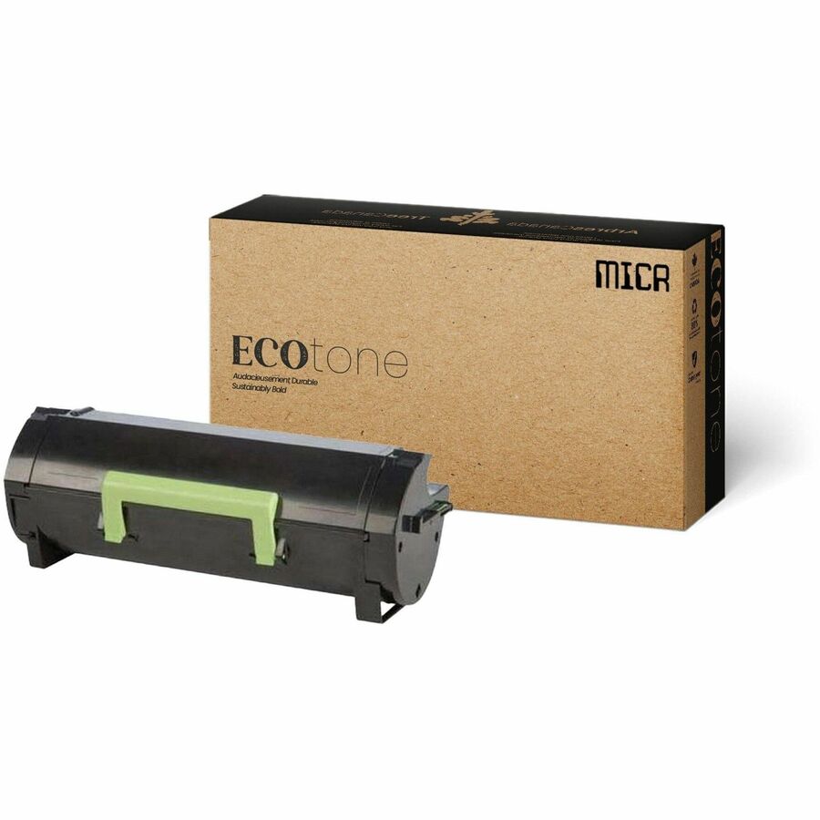 Ecotone Remanufactured MICR Laser Toner Cartridge - Alternative for Lexmark 56F1000 - Black - 1 Each - MICR56F1000