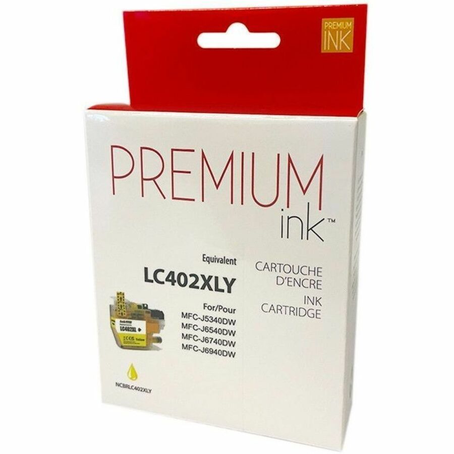 Premium Ink Inkjet Ink Cartridge - Alternative for Brother LC402YS (LC402XLYS) - Yellow - 1 Each