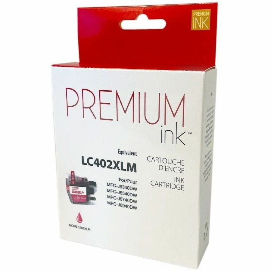Premium Tone Inkjet Ink Cartridge - Alternative for Brother LC402MS (LC402XLMS) - Magenta - 1 Each