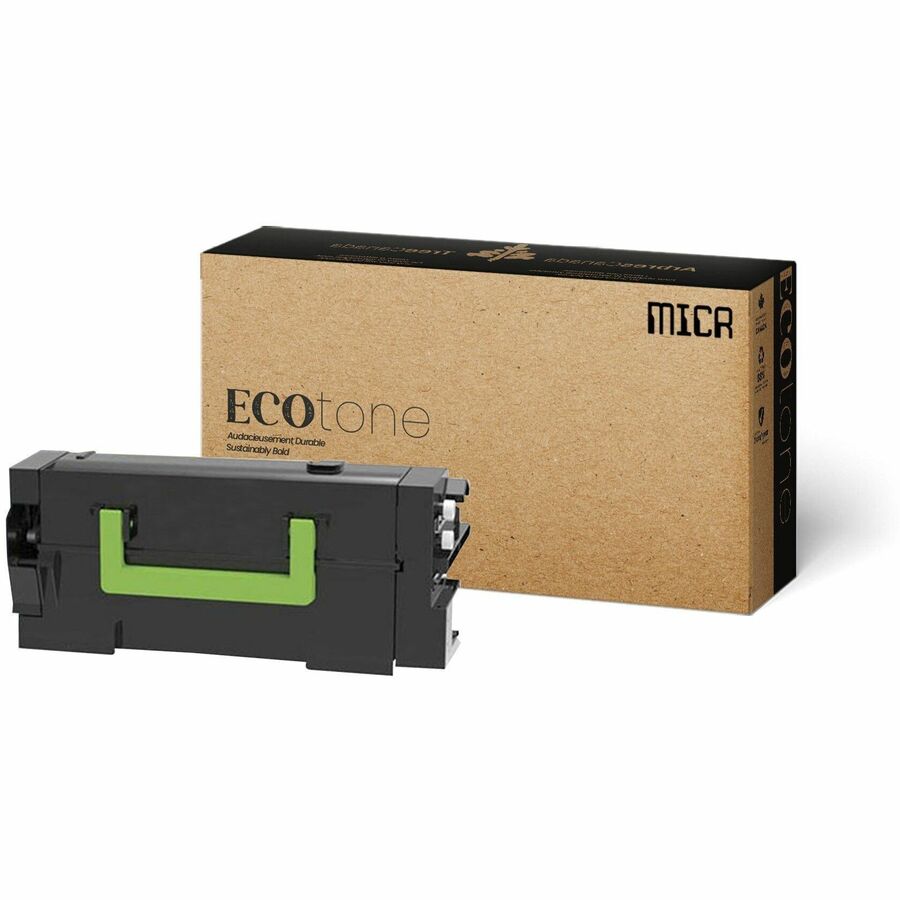 Ecotone Remanufactured MICR Laser Toner Cartridge - Alternative for Lexmark 58D1000 - Black - 1 Each - MICR58D1000