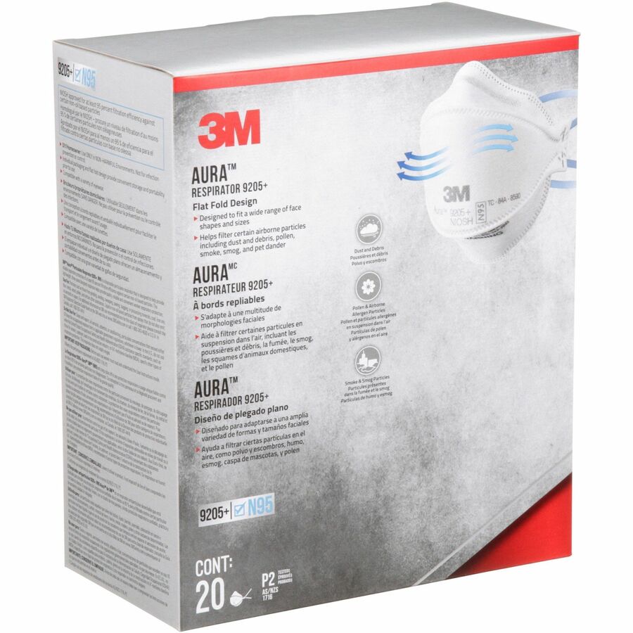 3M Aura Safety Respirator - 9205PH-20-DCCA