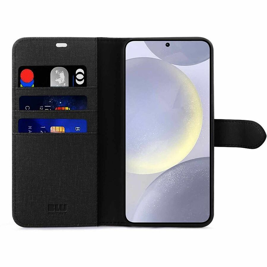 Blu Element Carrying Case (Folio) Samsung Galaxy S25+, Galaxy S24+ Smartphone - Black - BEF21252