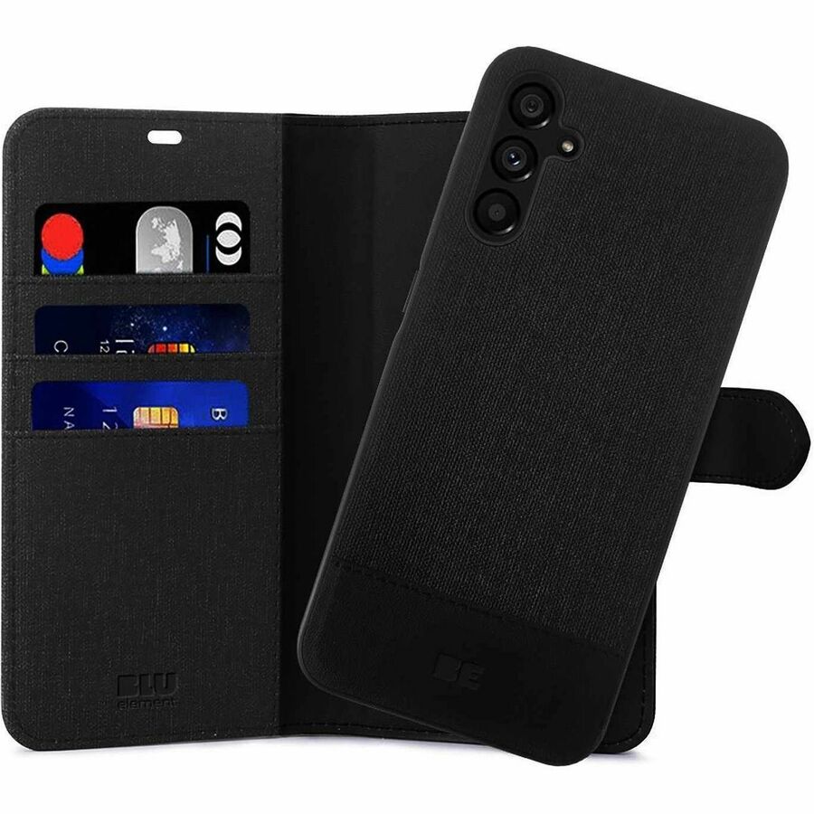 Blu Element Carrying Case (Folio) Samsung Galaxy S25+, Galaxy S24+ Smartphone - Black - BEF21252