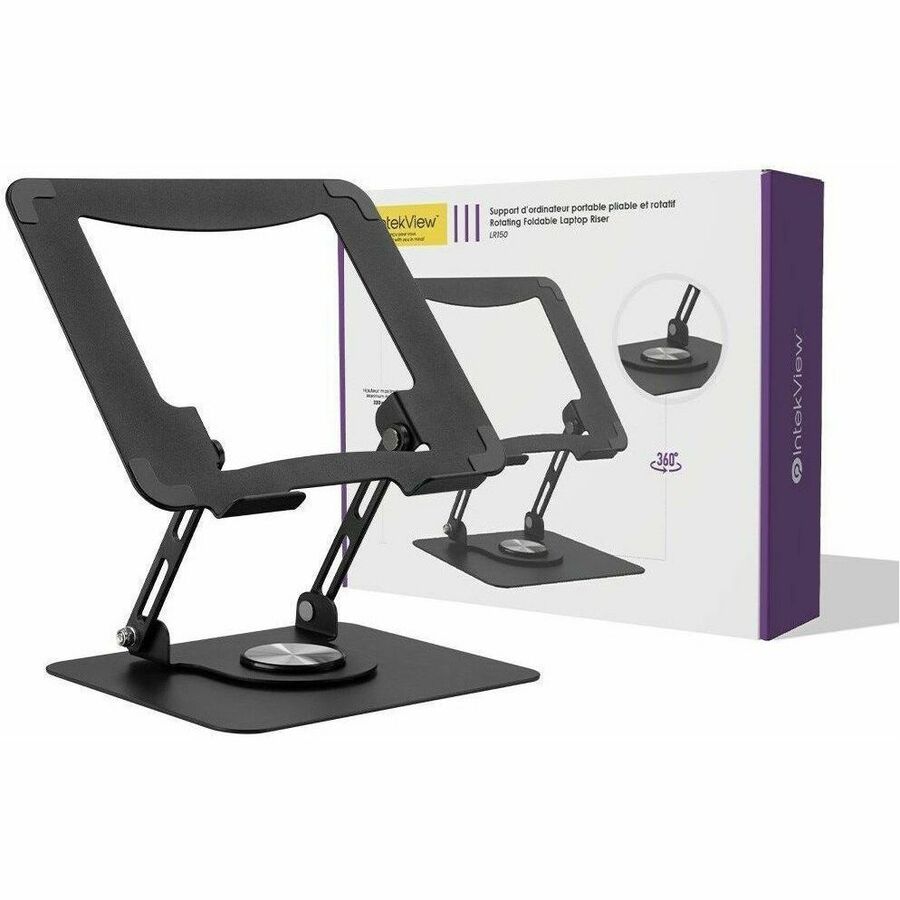 IntekView 360&deg; Rotating Foldable Ergonomic Laptop Stand Riser