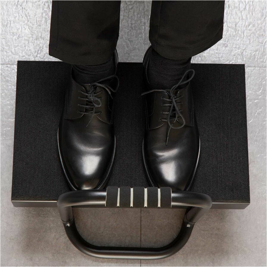 Height Adjustable Ergonomic Steel Footrest with Handle - FR300