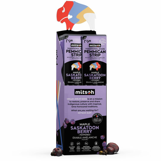Mitsoh Pemmican Strips - Maple Saskatoon Berry