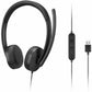 Lenovo USB-A Wired Stereo Headset