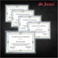 St. James&reg; Glass Frames for 8.5" x 11" Certificates, Diplomas & Documents, Decorative Border, Silver Foil, Pack of 2 - 83946