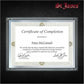 St. James&reg; Glass Frames for 8.5" x 11" Certificates, Diplomas & Documents, Decorative Border, Silver Foil, Pack of 2 - 83946