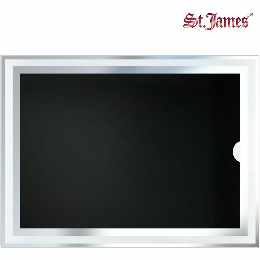 St. James&reg; Glass Frames for 8.5" x 11" Certificates, Diplomas & Documents, Clean Line Border, Silver Foil, Pack of 2 - 83942