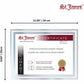 St. James&reg; Glass Frames for 8.5" x 11" Certificates, Diplomas & Documents, Clean Line Border, Silver Foil, Pack of 2 - 83942